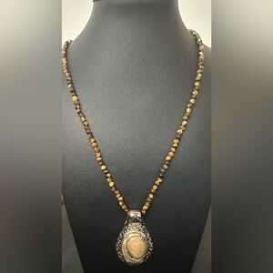 Tiger Eye Gemstone Necklace